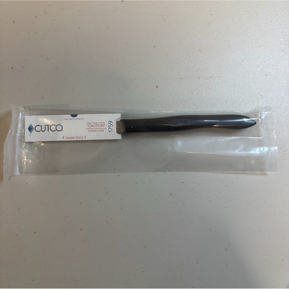 Cutco 1759 Classic Brown Serrated Blade Kitchen Table Knife 3-3/8" Double-D Edge